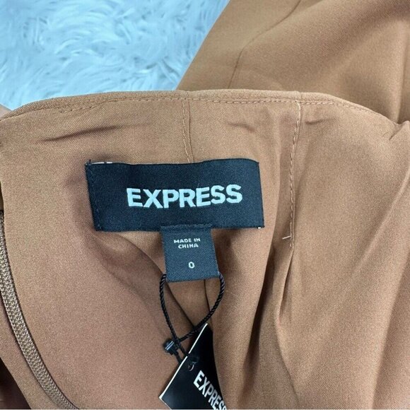 Express Women’s NWT Copper Brown Stretch Old Money Career Pencil Skirt 0/W25 - Picture 7 of 13